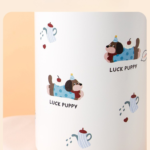 Cute Puppy Insulated Thermos Cup 1000ml — Portable Stainless Steel Bottle with Tea Compartment