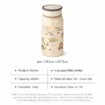 Cute Cat Thermos Cup Ins Student High-Looking Couple Water Cup Portable Tea Water Separation Stainless Steel Cup