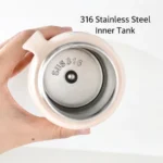 Cute Cat Thermos Cup Ins Student High-Looking Couple Water Cup Portable Tea Water Separation Stainless Steel Cup