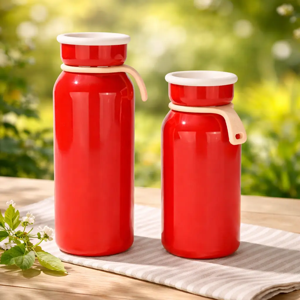 New Japanese-Style Cute Stainless Steel Milk Cup Outdoor Portable Rope Vacuum Insulated Cup Student Gift Cup