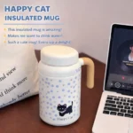 Ninikart High-value portable stainless steel large-capacity thermos cup straw student cup office