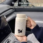 Ninikart High-value portable stainless steel large-capacity thermos cup straw student cup office