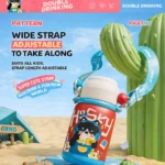 Ninikart High-Looking 316 Stainless Steel Cartoon Kidsren’s Thermos Cup, Outdoor Portable Tumbler, Student Large-Capacity Cup