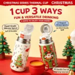 Ninikart High-quality cross-border student pop-up cup, portable hand-held double-drink children’s straw cup, convenient outdoor travel water bottle.