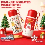 Ninikart High-quality cross-border student pop-up cup, portable hand-held double-drink children’s straw cup, convenient outdoor travel water bottle.