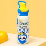 Ninikart Insulated Straw Cup 316 Stainless Steel Student Cartoon Large Capacity Anti-Fall Portable Double Drinking Cup Cartoon Insulated Cup