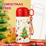 Christmas Gift Thermos Cup, High-Looking Coffee Cup for Girls and Couples, Double Drink 2026 Straw New Cup Gift