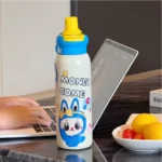 Ninikart Insulated Straw Cup 316 Stainless Steel Student Cartoon Large Capacity Anti-Fall Portable Double Drinking Cup Cartoon Insulated Cup