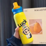 Cross-Border Large-Capacity Cartoon Pattern Thermos Cup for Women Stainless Steel Outdoor Children’s Water Cup Portable Cute Kettle Wholesale