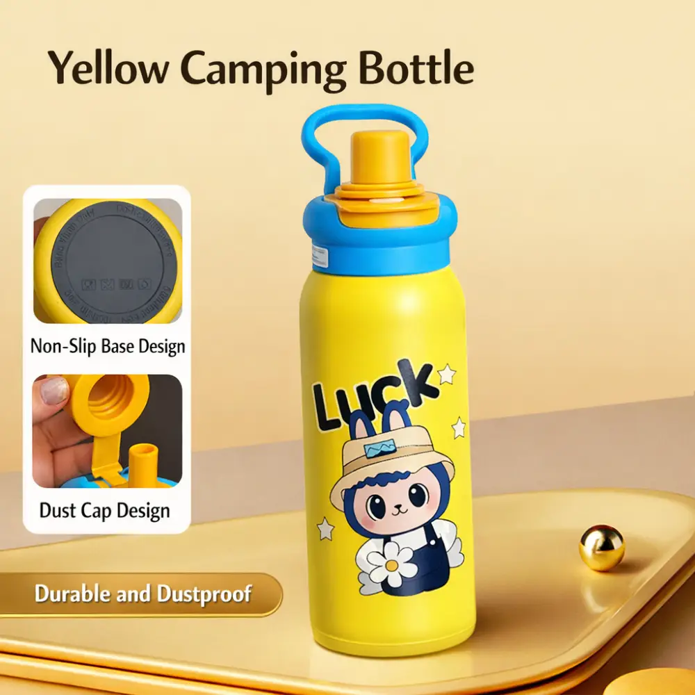 Cross-Border Large-Capacity Cartoon Pattern Thermos Cup for Women Stainless Steel Outdoor Children’s Water Cup Portable Cute Kettle Wholesale