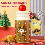 Creative Graffiti Christmas Gift Cup, Simple and Cute Tea Brewing Stainles