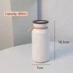 Ninikart Cute Cat Thermos Cup Ins Student High-Looking Couple Water Cup Portable Tea Water Separation Stainless Steel Cup